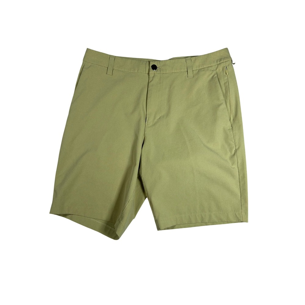 Lululemon Commission Shorts 32 Khaki Green Ripstop Tech Golf Chino M7ARXS